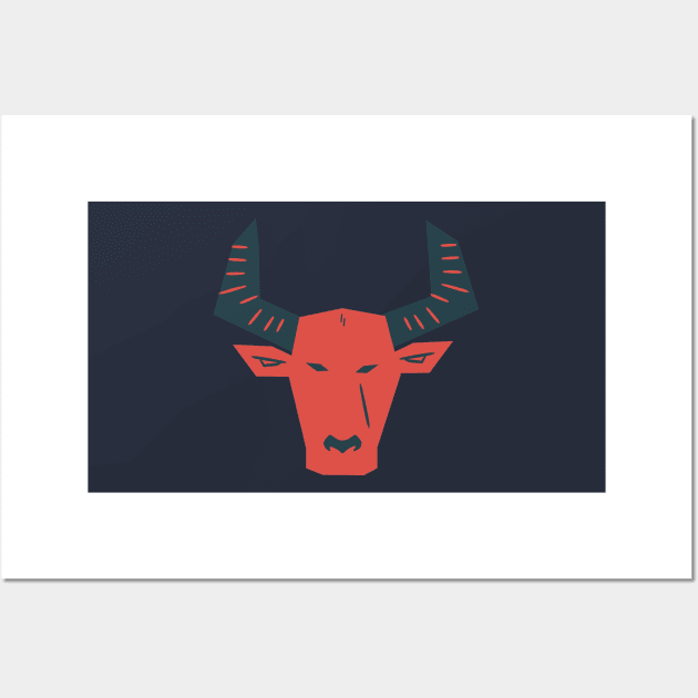 Taurus - The Bull Wall Art by novaispurple